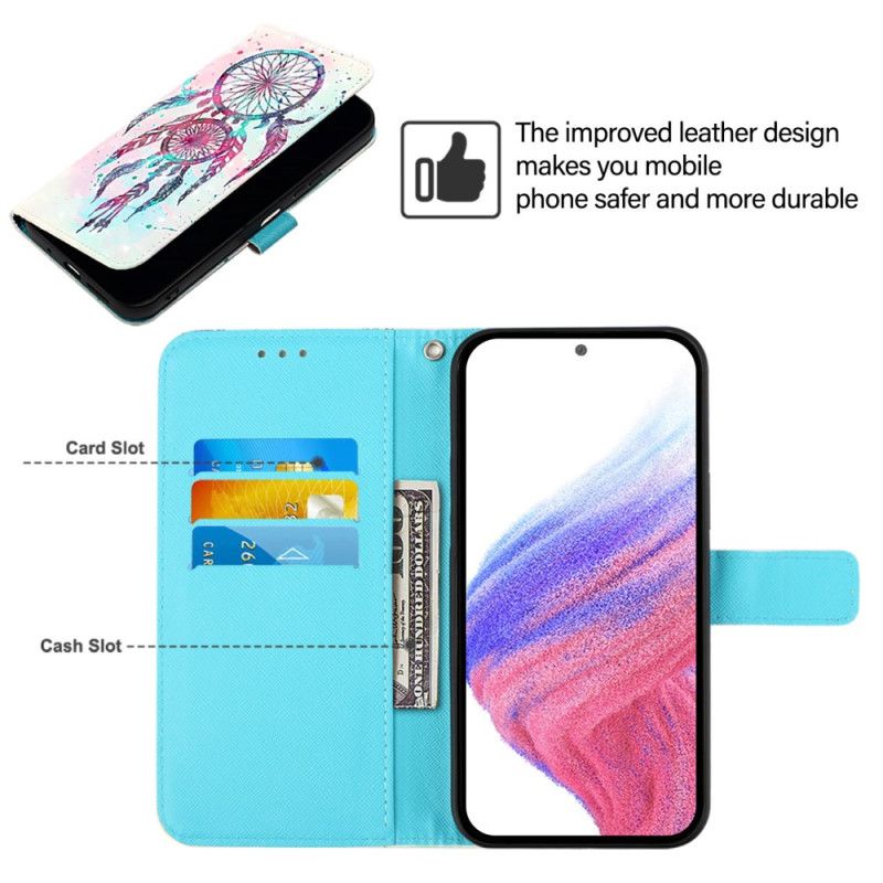 Læder Cover Oneplus 15 Telefon Etui Akvarel Drømmefanger