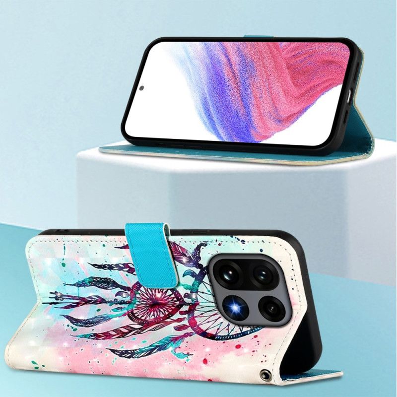Læder Cover Oneplus 15 Telefon Etui Akvarel Drømmefanger