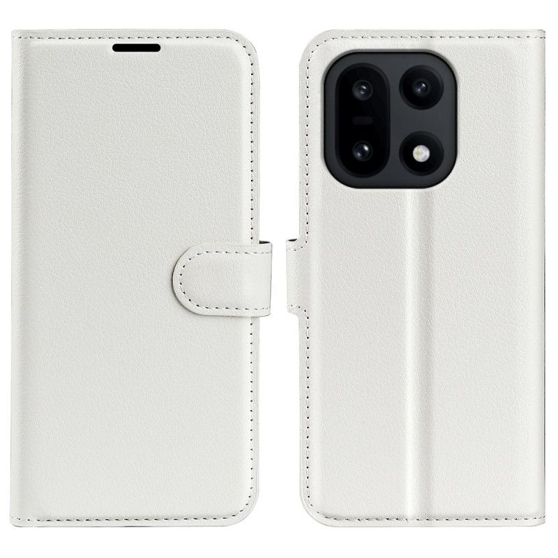 Læder Cover Oneplus 15 Telefon Etui Litchi I Kunstlæder