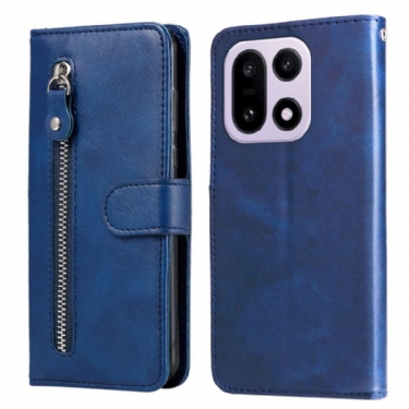 Læder Cover Oneplus 15 Telefon Etui Lynlåslomme