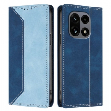 Læder Cover Oneplus 15 Telefon Etui Tofarvet Rfid-beskyttelse