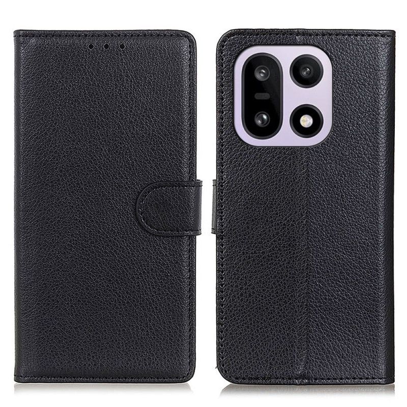 Læder Cover Oneplus 15 Traditionel Kunstlæder Læder