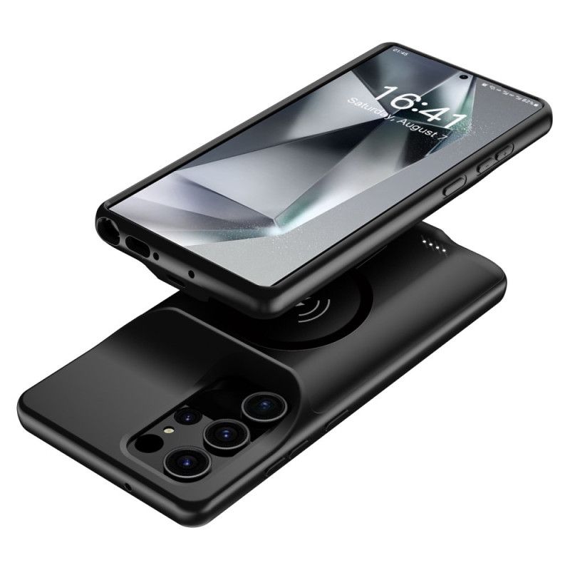10000mah Battericover Til Samsung Galaxy S25 Ultra Ekstern Oplader Med Magnetisk Fastgørelse