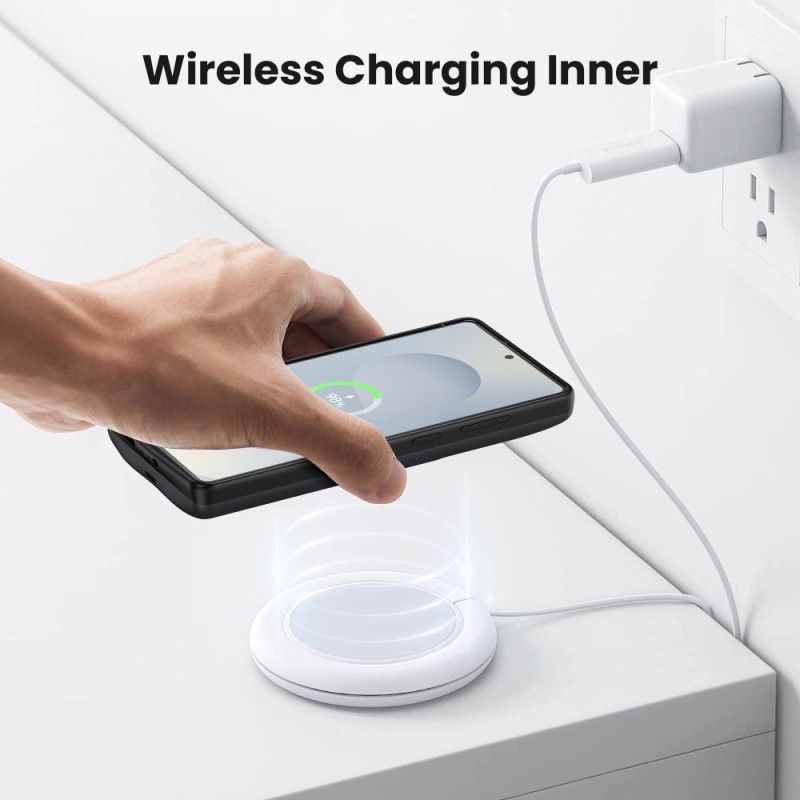 10000mah Battericover Til Samsung Galaxy S25 Ultra Oplader Med Magnetisk Fastgørelse