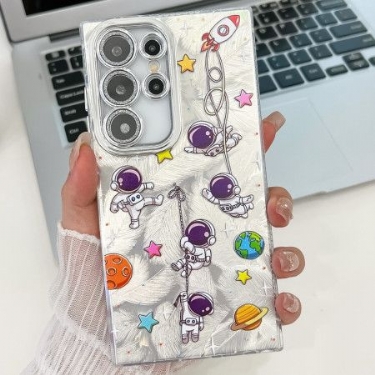 Cover Samsung Galaxy S25 Ultra 5g Astronaut Med Linsebeskytter