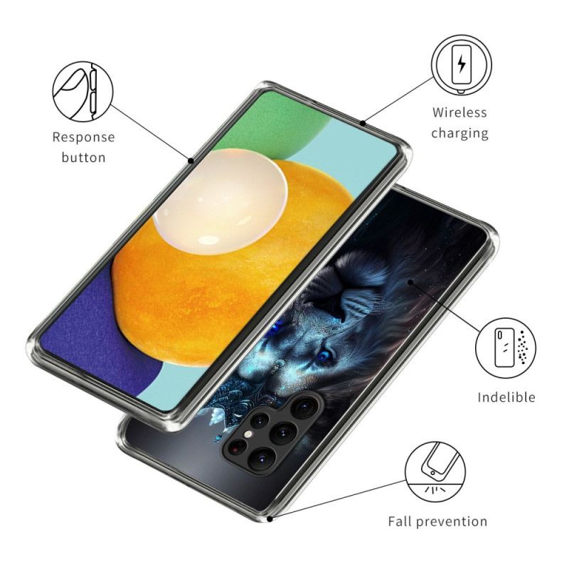 Cover Samsung Galaxy S25 Ultra 5g Blå Løve