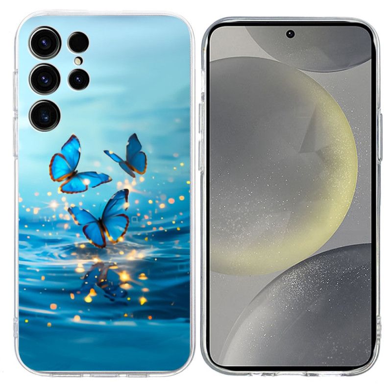 Cover Samsung Galaxy S25 Ultra 5g Blå Sommerfugle