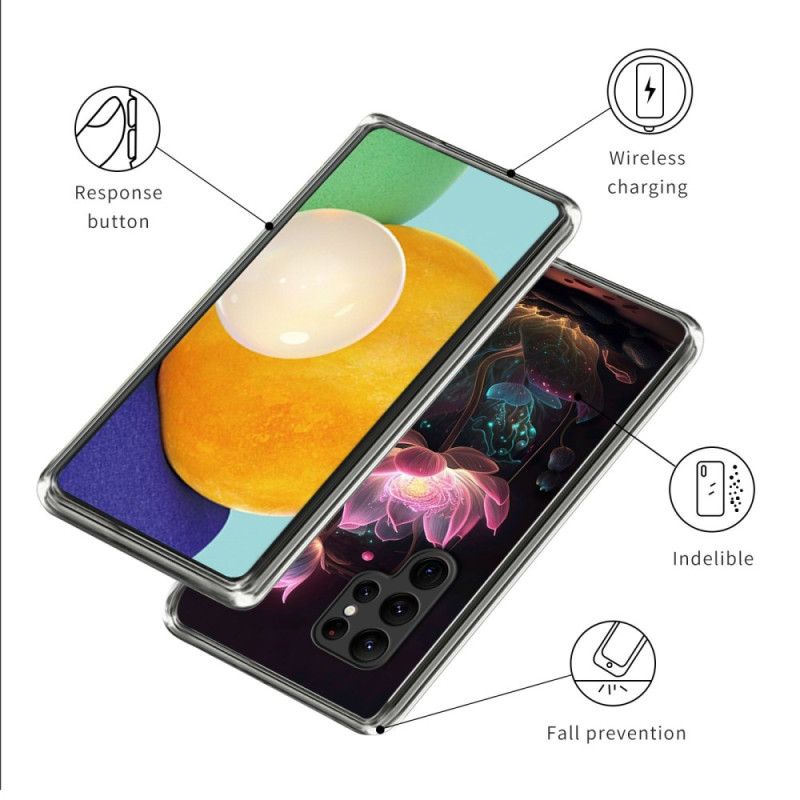 Cover Samsung Galaxy S25 Ultra 5g Fluorescerende Lotus