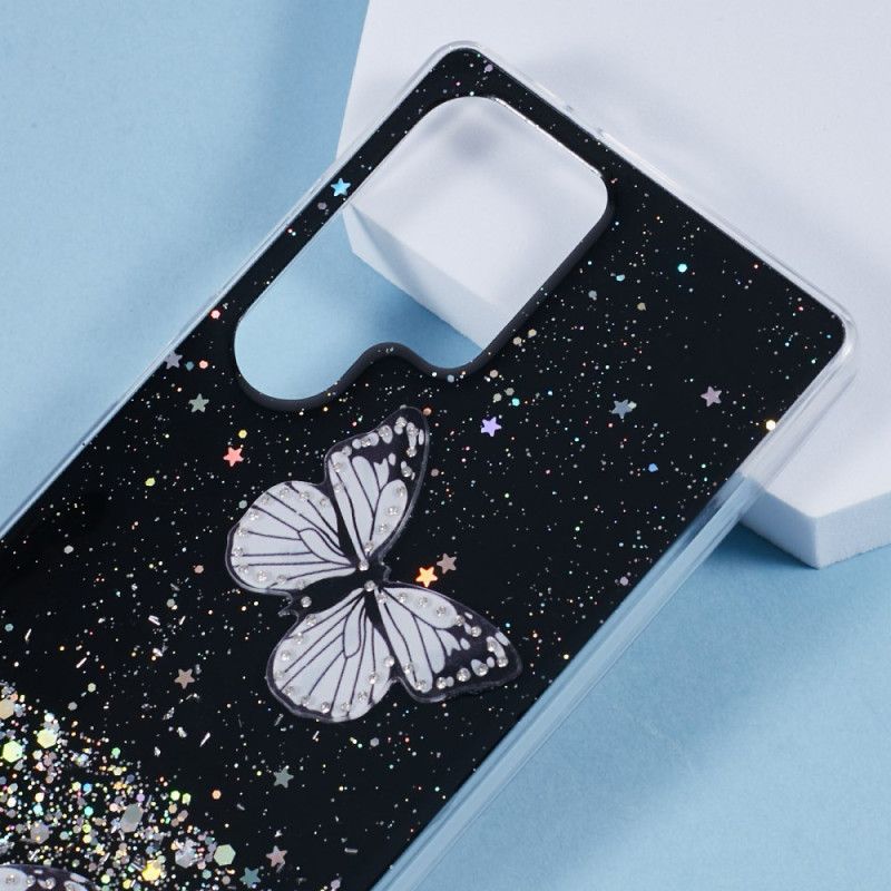 Cover Samsung Galaxy S25 Ultra 5g Glittersommerfugle