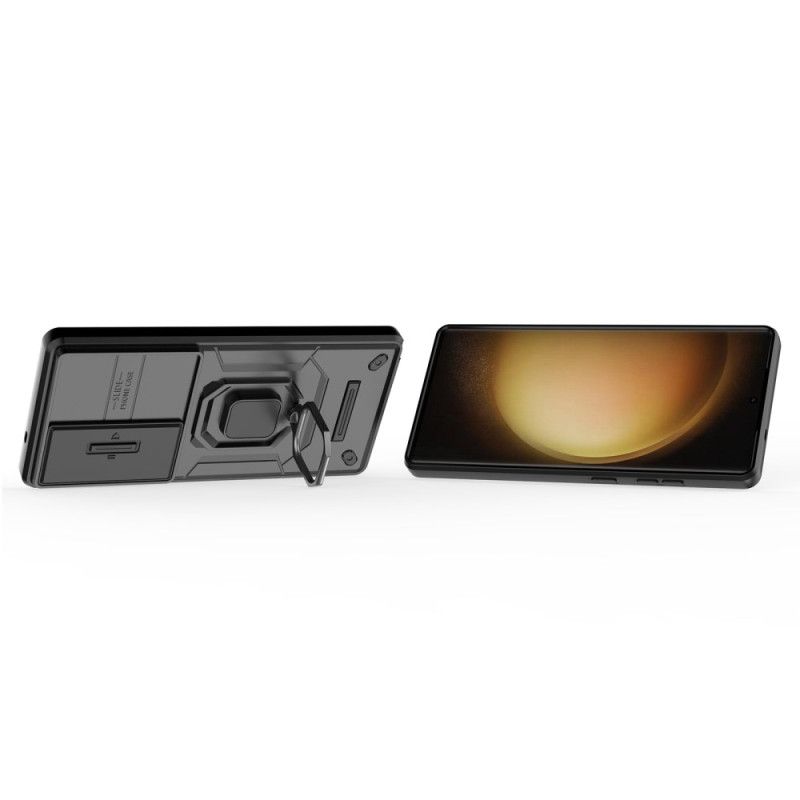 Cover Samsung Galaxy S25 Ultra 5g Holdbar Ring Med Linsebeskytter