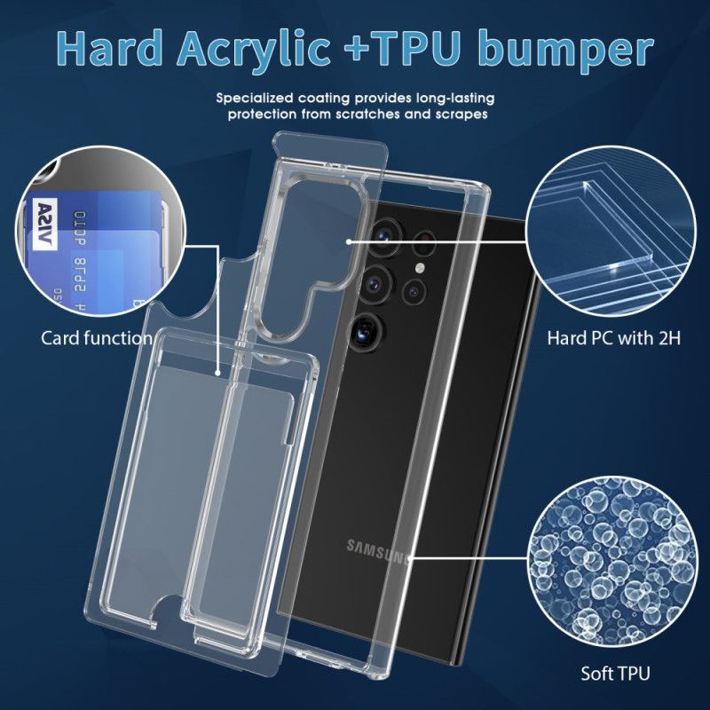 Cover Samsung Galaxy S25 Ultra 5g Klar Med Kortholder