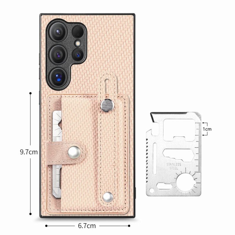Cover Samsung Galaxy S25 Ultra 5g Kortholder Og Rem-stativ