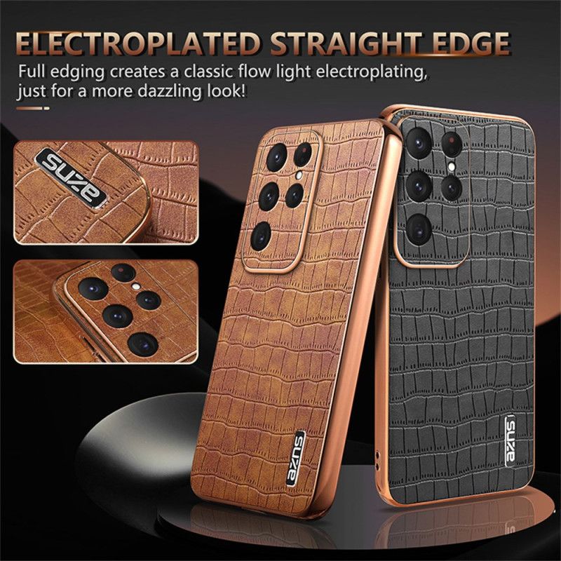 Cover Samsung Galaxy S25 Ultra 5g Krokodilleeffekt Azns