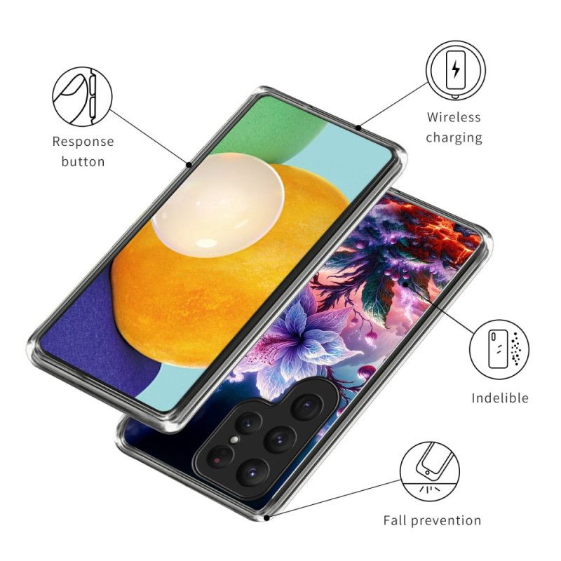 Cover Samsung Galaxy S25 Ultra 5g Lilla Blomster