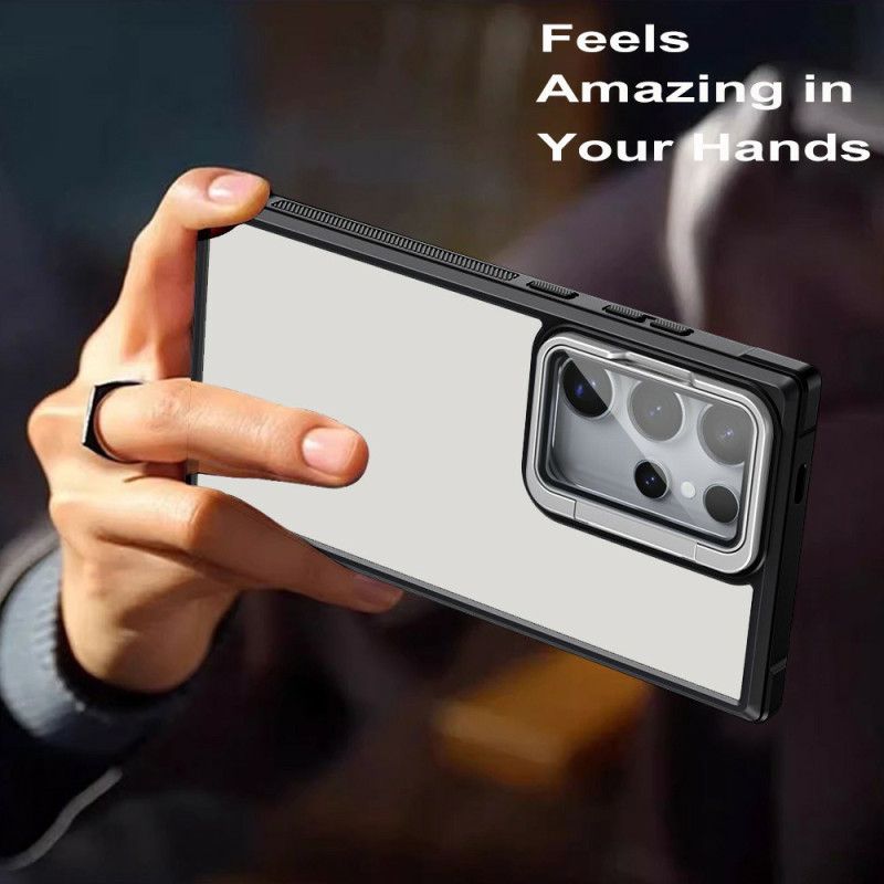 Cover Samsung Galaxy S25 Ultra 5g Linsebeskytter Og Stativ