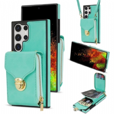 Cover Samsung Galaxy S25 Ultra 5g Lynlås- Og Skulderpung