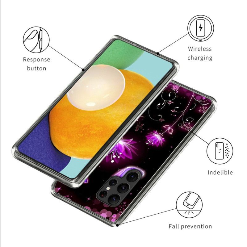 Cover Samsung Galaxy S25 Ultra 5g Lyserød Lotus