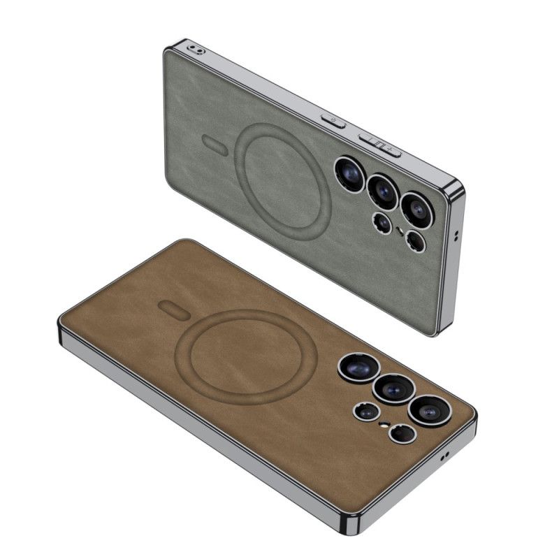 Cover Samsung Galaxy S25 Ultra 5g Mat Kunstlæder Kompatibel Med Magsafe