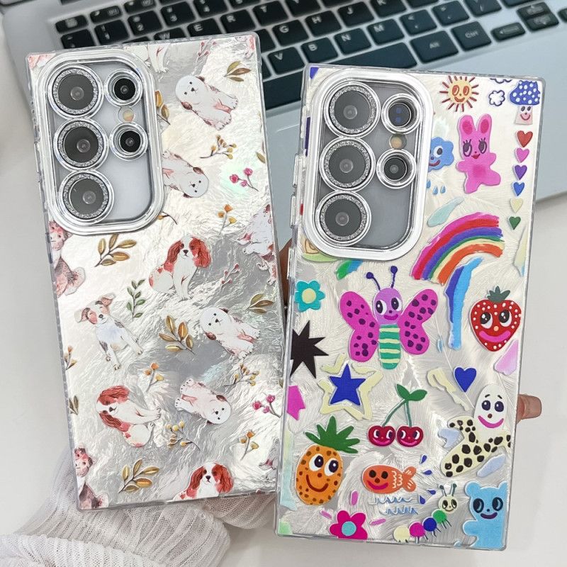 Cover Samsung Galaxy S25 Ultra 5g Mønster Med Linsebeskytter