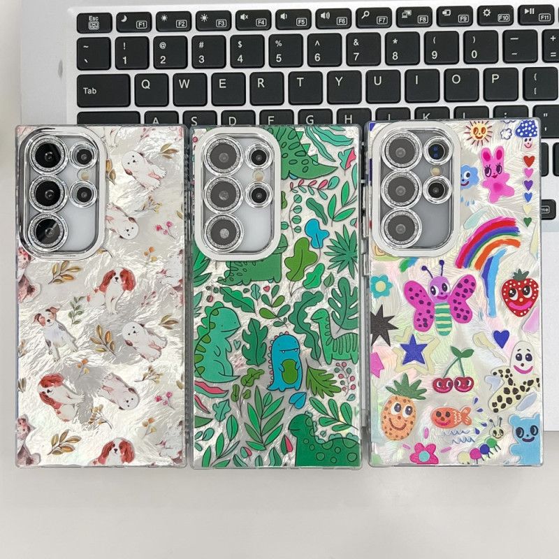 Cover Samsung Galaxy S25 Ultra 5g Mønster Med Linsebeskytter
