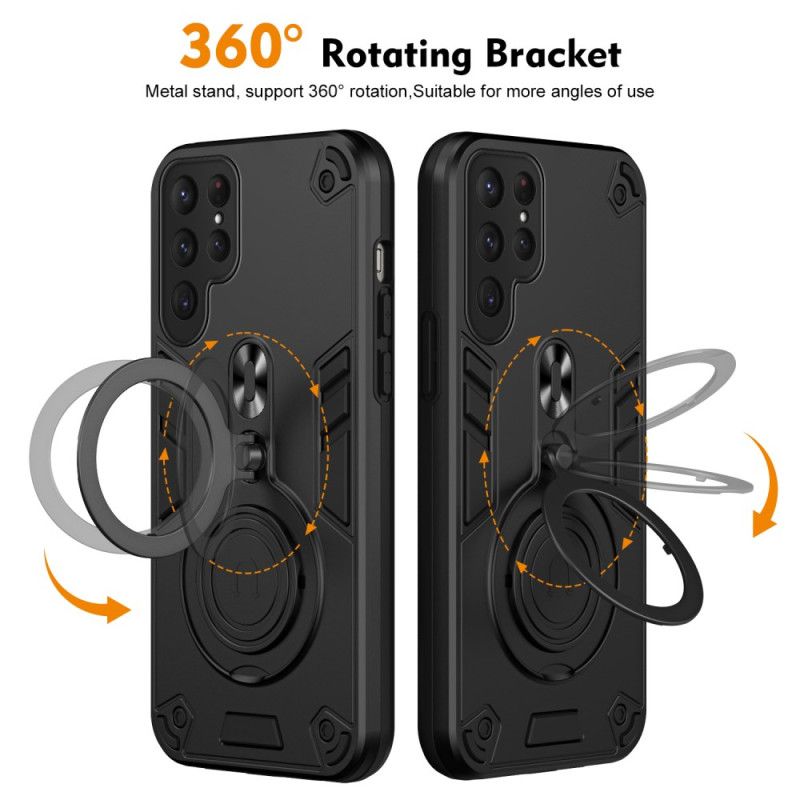 Cover Samsung Galaxy S25 Ultra 5g Roterende Stativ Og Stødsikker Beskyttelse