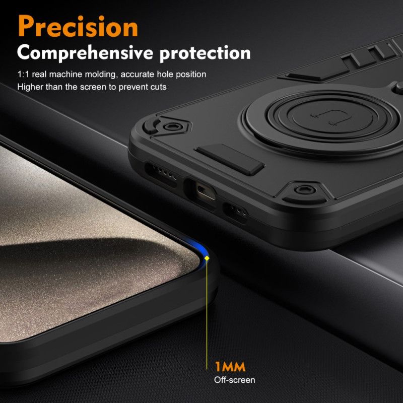 Cover Samsung Galaxy S25 Ultra 5g Roterende Stativ Og Stødsikker Beskyttelse