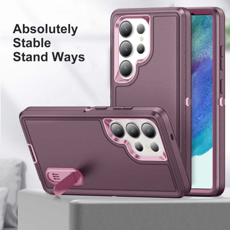 Cover Samsung Galaxy S25 Ultra 5g Telefon Etui 3-i-1-beskyttelse Med Stativ
