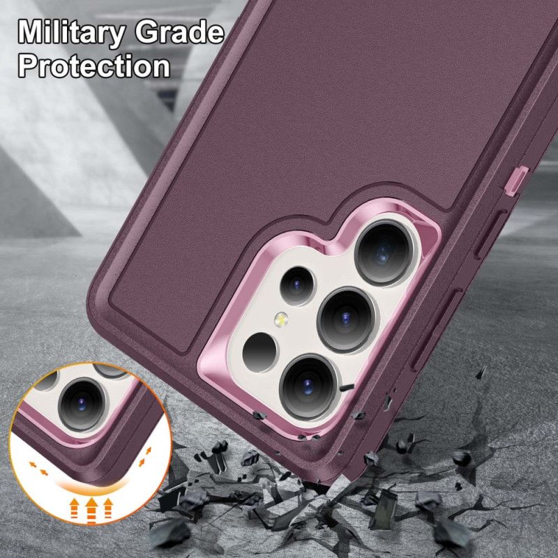 Cover Samsung Galaxy S25 Ultra 5g Telefon Etui 3-i-1-beskyttelse Med Stativ