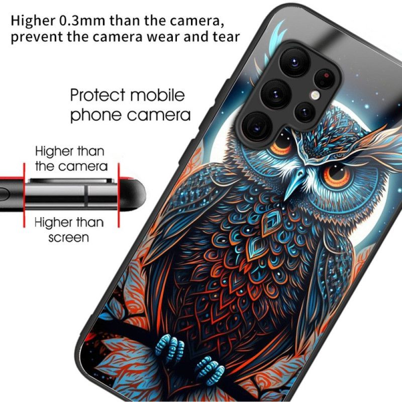 Cover Samsung Galaxy S25 Ultra 5g Telefon Etui Farverig Ugle