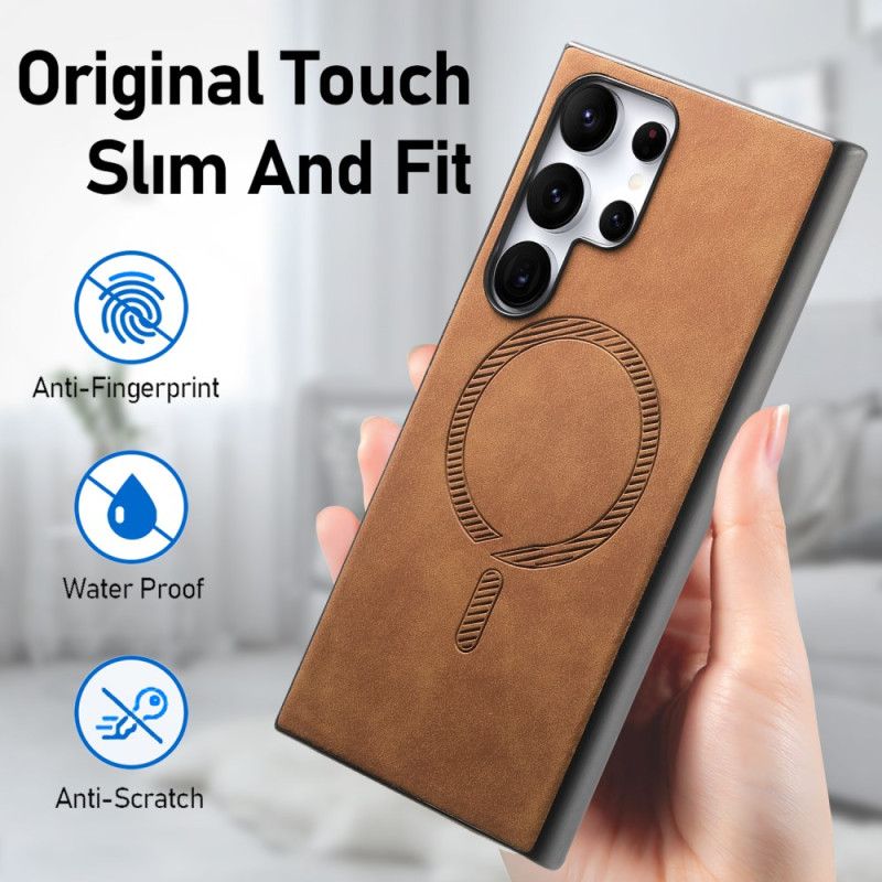 Cover Samsung Galaxy S25 Ultra 5g Telefon Etui Kompatibel Med Vintage Magsafe
