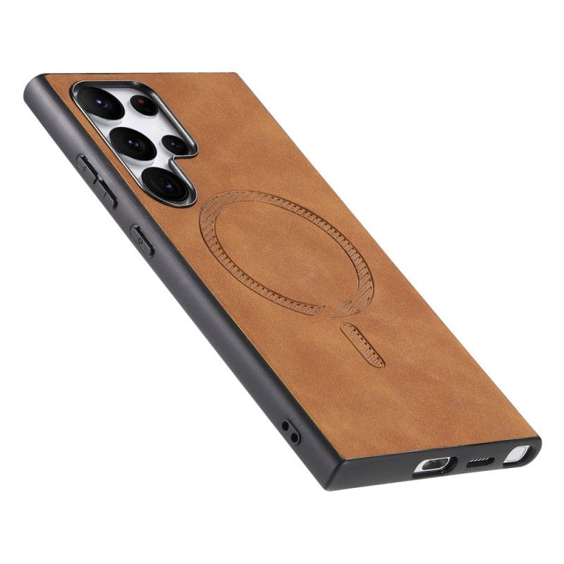 Cover Samsung Galaxy S25 Ultra 5g Telefon Etui Kompatibel Med Vintage Magsafe