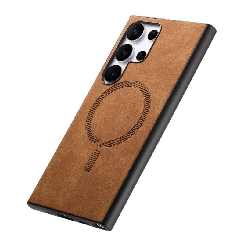 Cover Samsung Galaxy S25 Ultra 5g Telefon Etui Kompatibel Med Vintage Magsafe