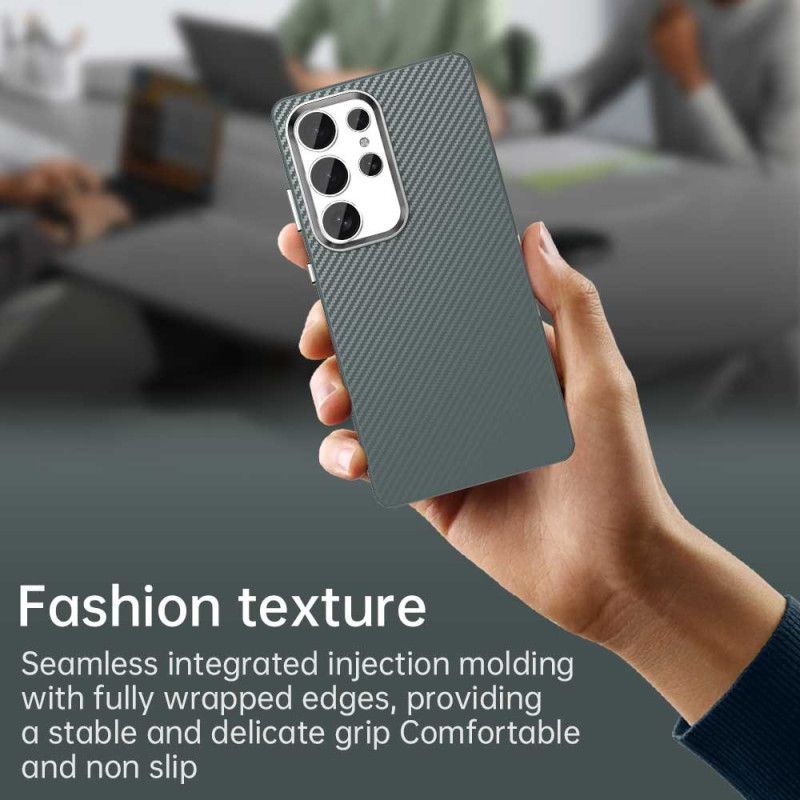 Cover Samsung Galaxy S25 Ultra 5g Telefon Etui Kulfibertekstur