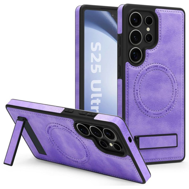 Cover Samsung Galaxy S25 Ultra 5g Telefon Etui Lædereffekt Kompatibel Med Magsafe