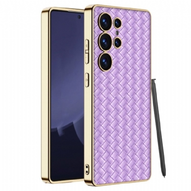 Cover Samsung Galaxy S25 Ultra 5g Telefon Etui Vævet Tekstur