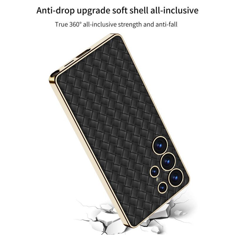 Cover Samsung Galaxy S25 Ultra 5g Telefon Etui Vævet Tekstur