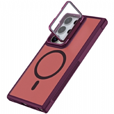 Cover Til Samsung Galaxy S25 Ultra 5g Magsafe-kompatibel Mat Anti-fingeraftryksdesign Med Stativ