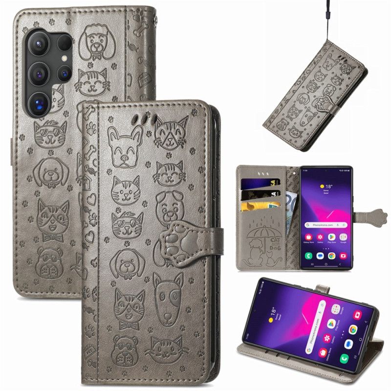 Flip Cover Samsung Galaxy S25 Ultra 5g Animerede Dyr