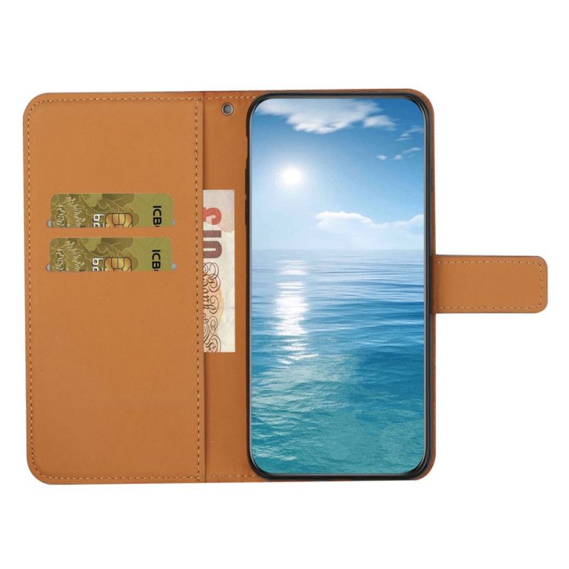 Flip Cover Samsung Galaxy S25 Ultra 5g Etnisk Stil Med Rem