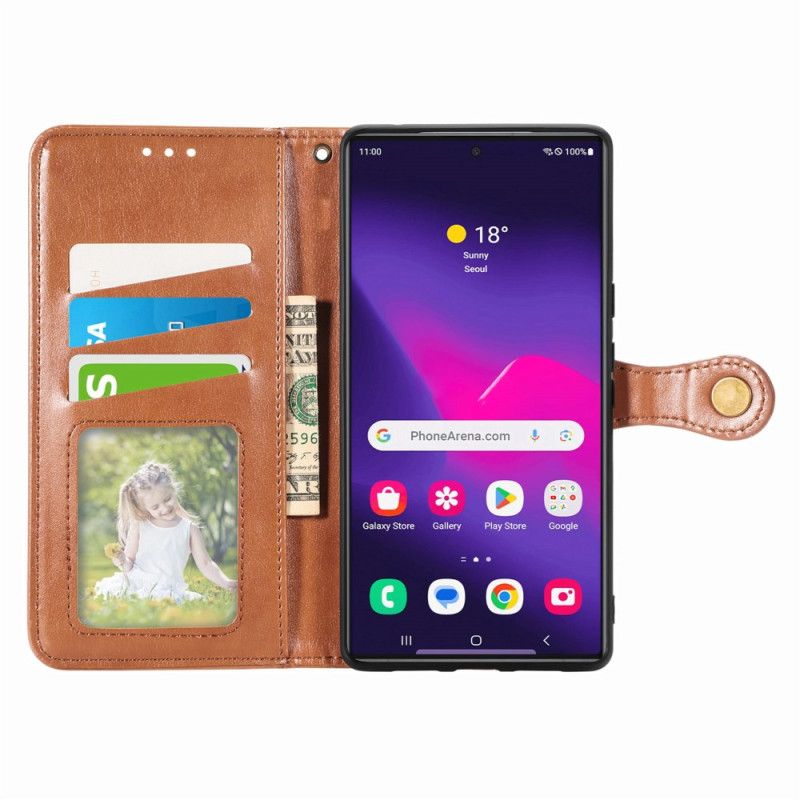 Flip Cover Samsung Galaxy S25 Ultra 5g Guldlås