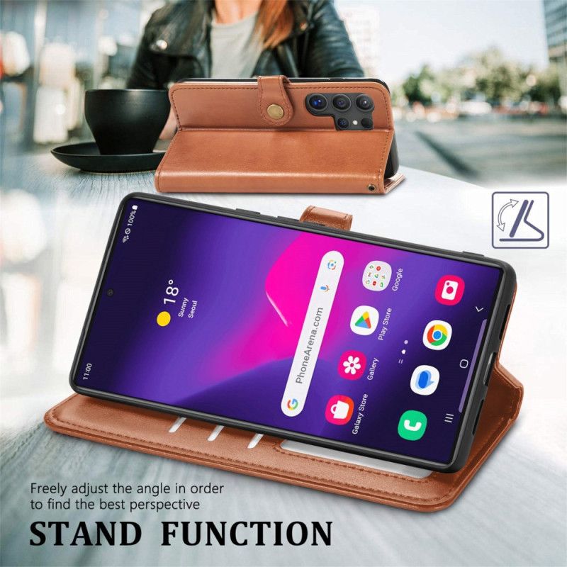 Flip Cover Samsung Galaxy S25 Ultra 5g Guldlås