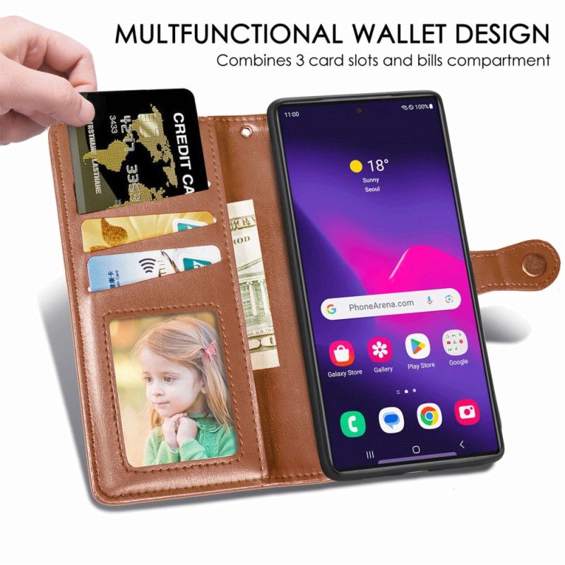 Flip Cover Samsung Galaxy S25 Ultra 5g Guldlås