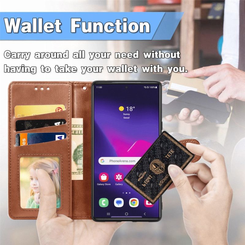 Flip Cover Samsung Galaxy S25 Ultra 5g Guldlås