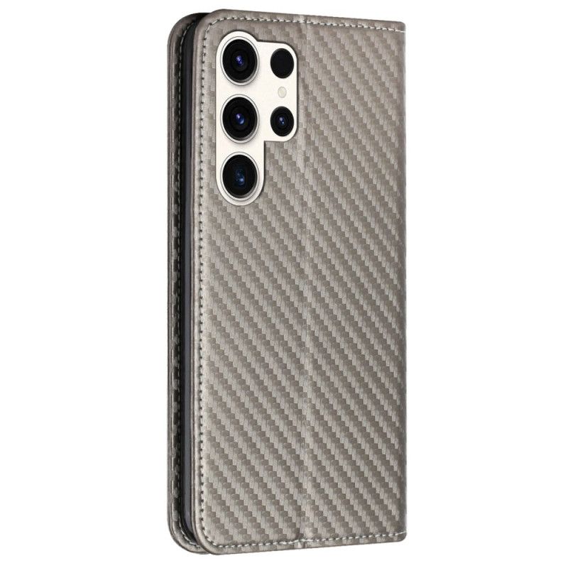 Flip Cover Samsung Galaxy S25 Ultra 5g Kulfiber Med Rem