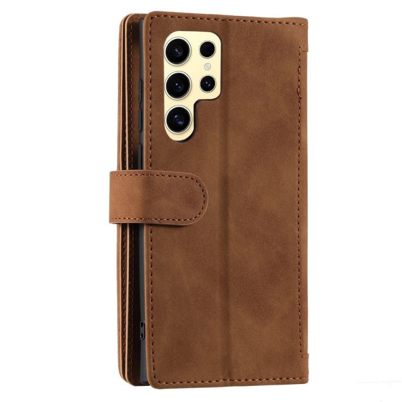 Flip Cover Samsung Galaxy S25 Ultra 5g Lynlås-pung
