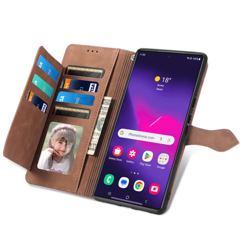 Flip Cover Samsung Galaxy S25 Ultra 5g Lynlåspung Med Blondedesign
