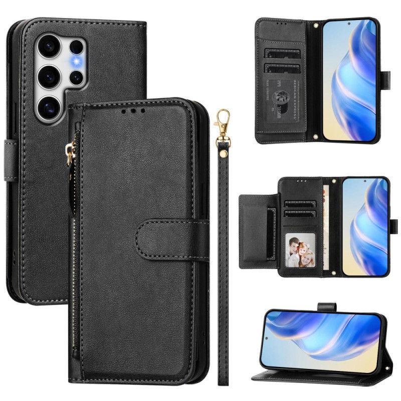 Flip Cover Samsung Galaxy S25 Ultra 5g Møntpung Og Stativ