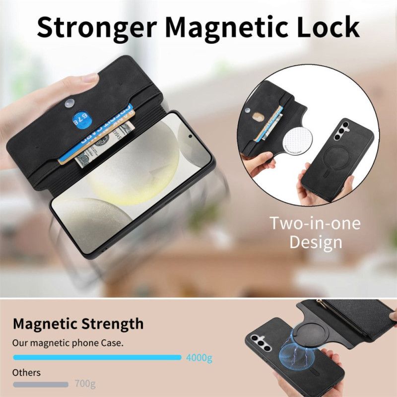 Flip Cover Samsung Galaxy S25 Ultra 5g Pung Og Aftageligt Etui