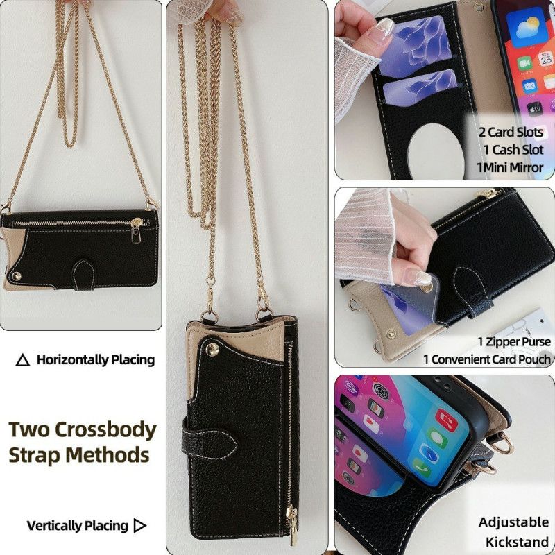 Flip Cover Samsung Galaxy S25 Ultra 5g Pung Og Kæde