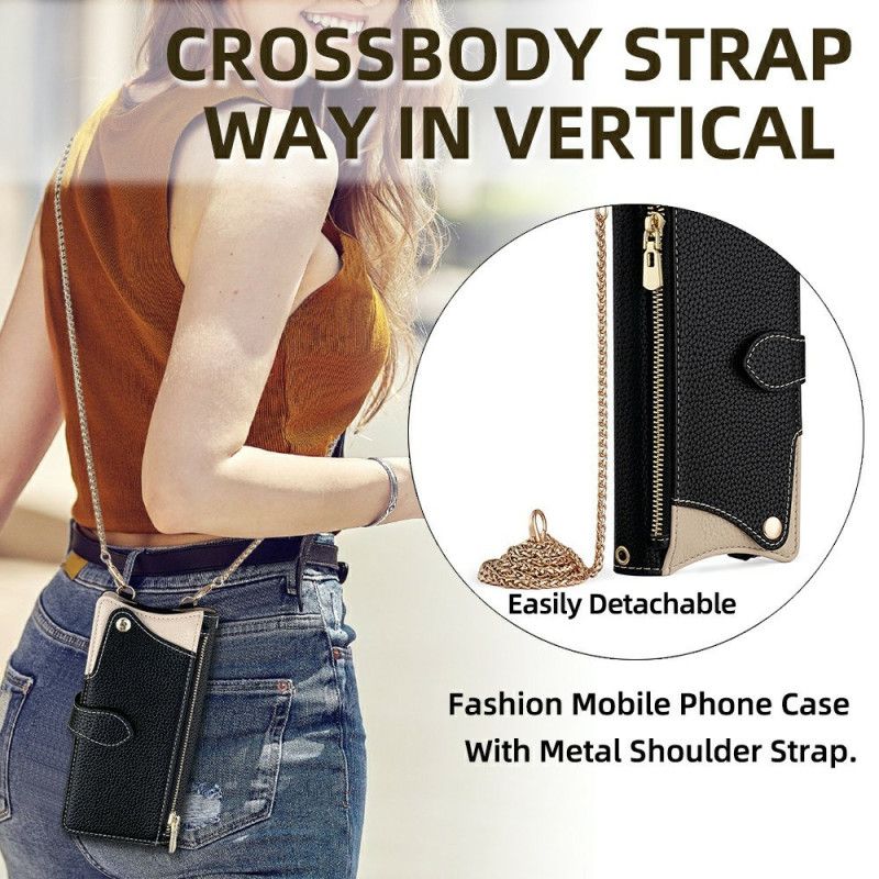 Flip Cover Samsung Galaxy S25 Ultra 5g Pung Og Kæde